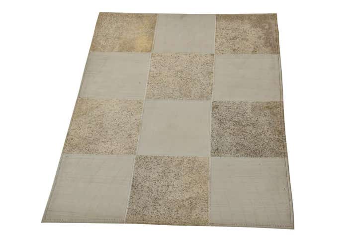 2' x 3' Cowhide Leather Rug
