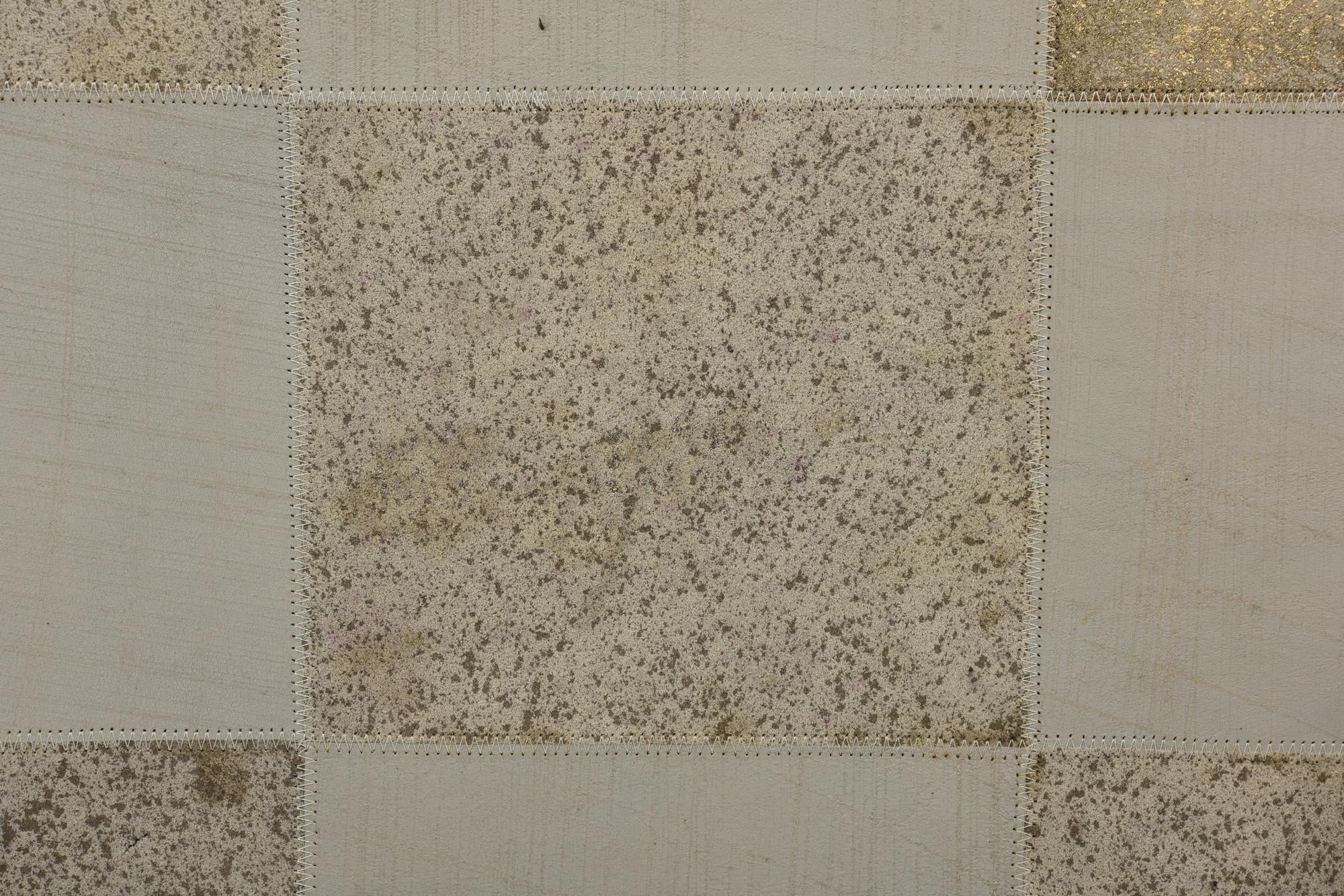 2' x 3' Cowhide Leather Rug