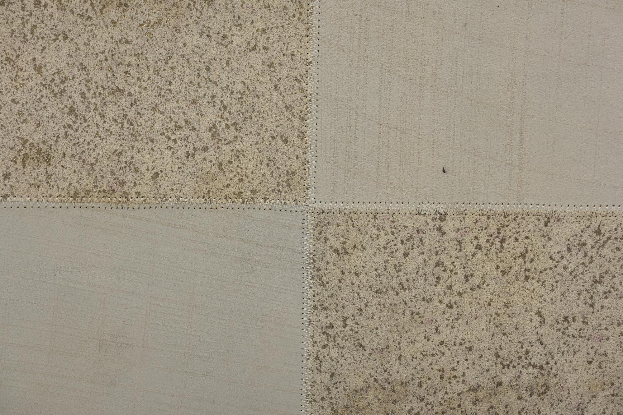2' x 3' Cowhide Leather Rug