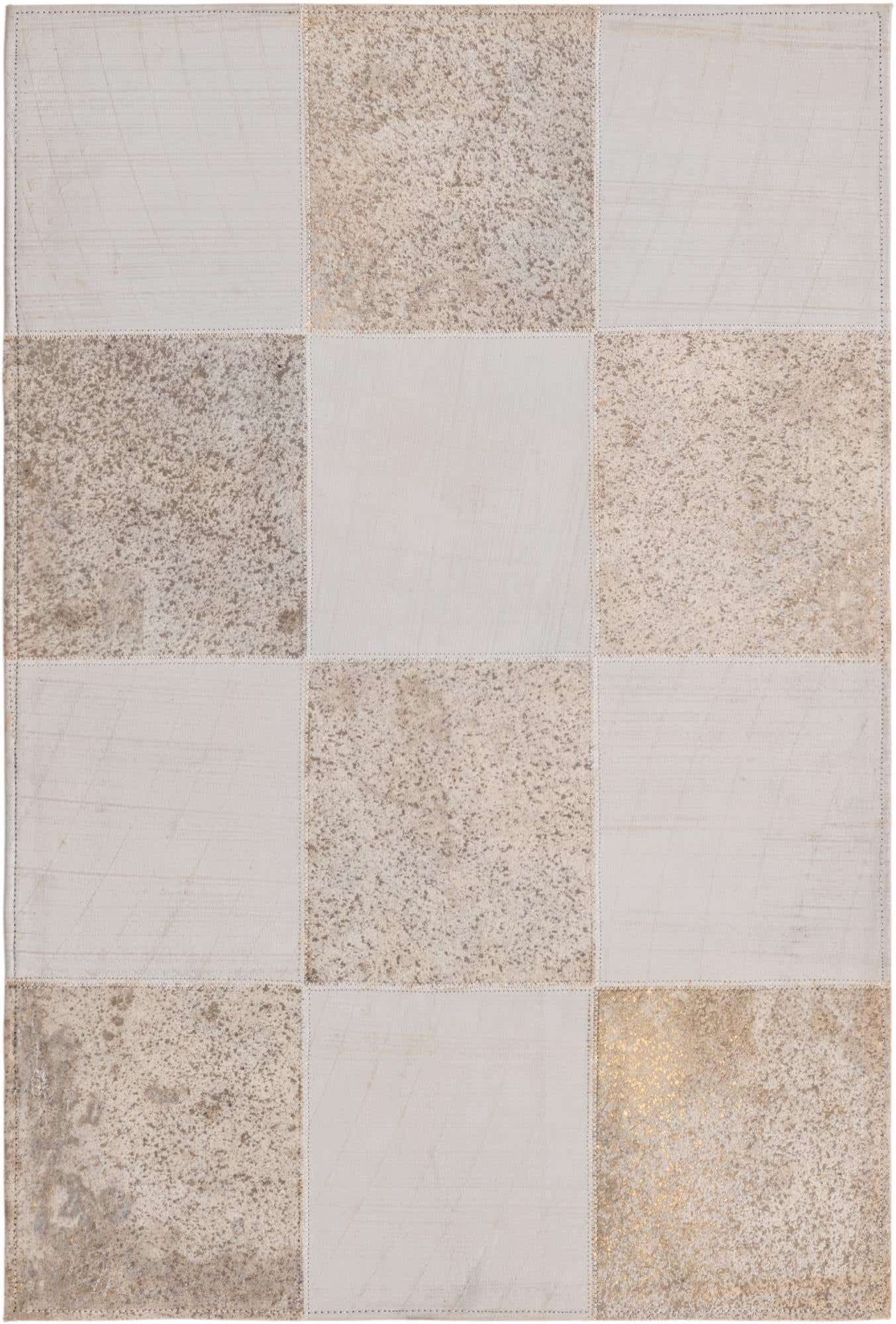 2' x 3' Cowhide Leather Rug
