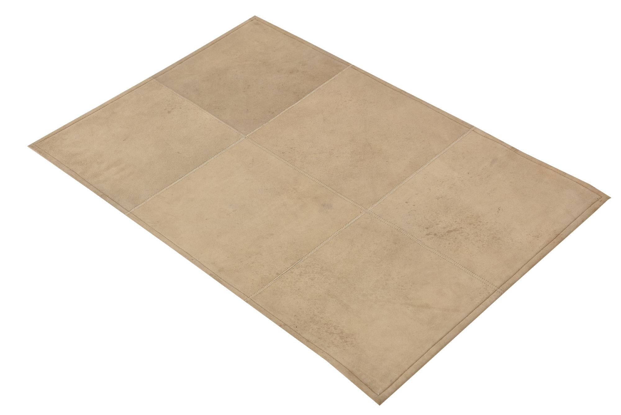 2' x 3' Cowhide Leather Rug