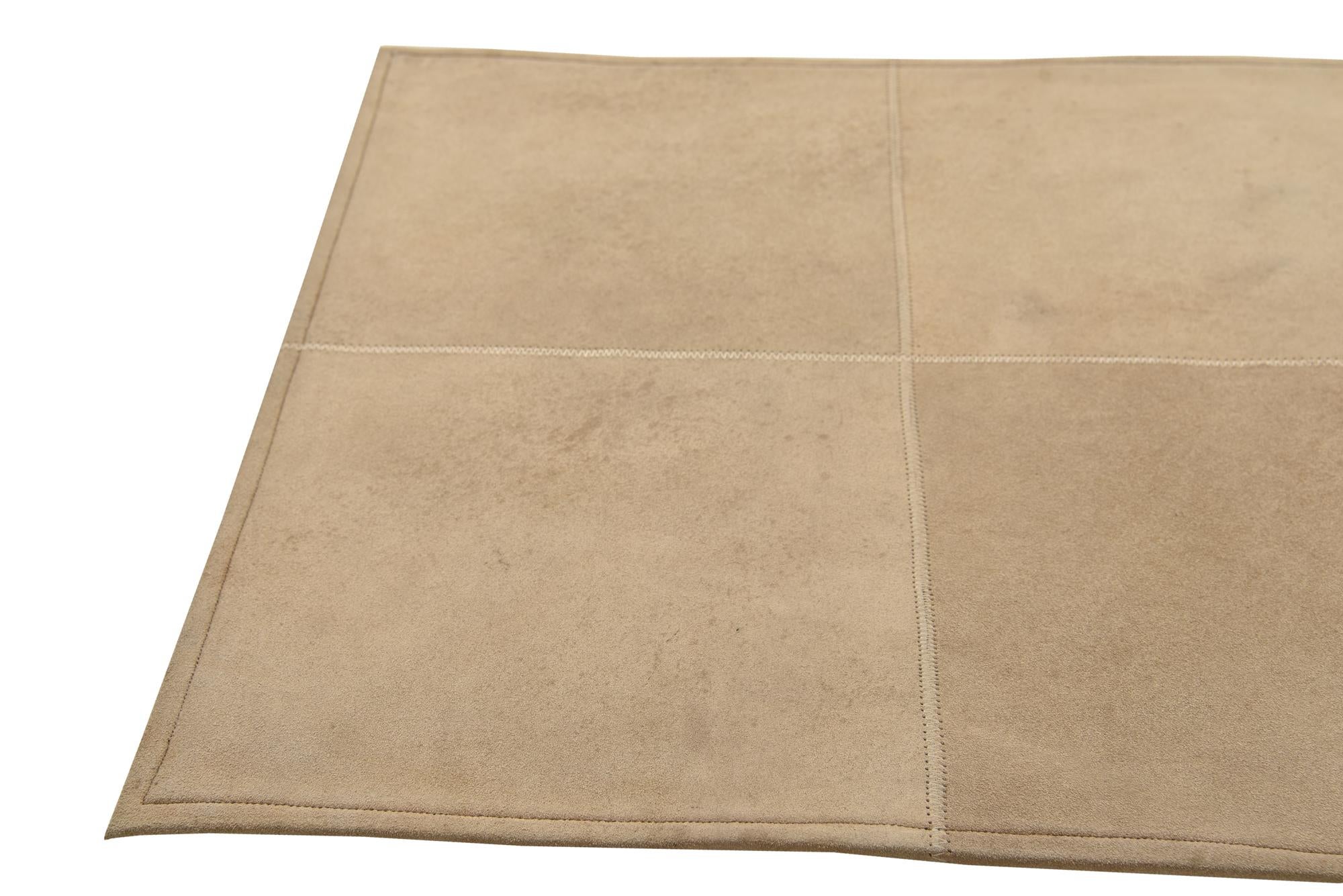 2' x 3' Cowhide Leather Rug