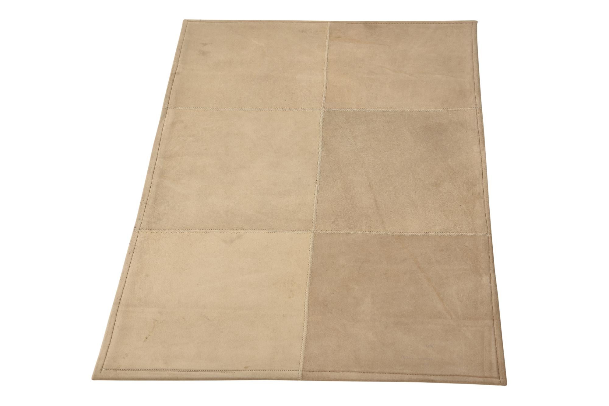 2' x 3' Cowhide Leather Rug