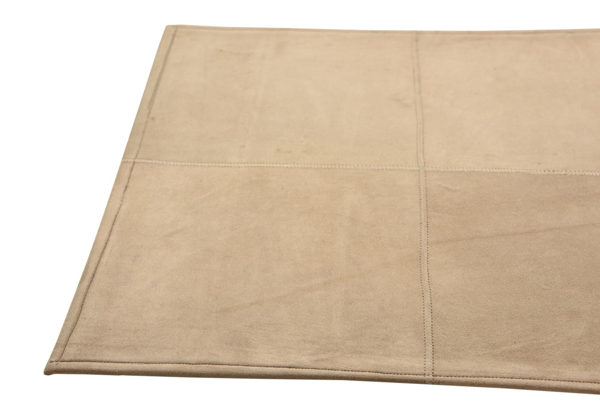 2' x 3' Cowhide Leather Rug