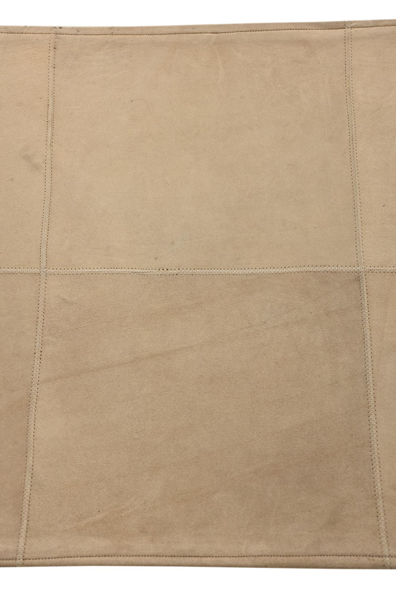 2' x 3' Cowhide Leather Rug