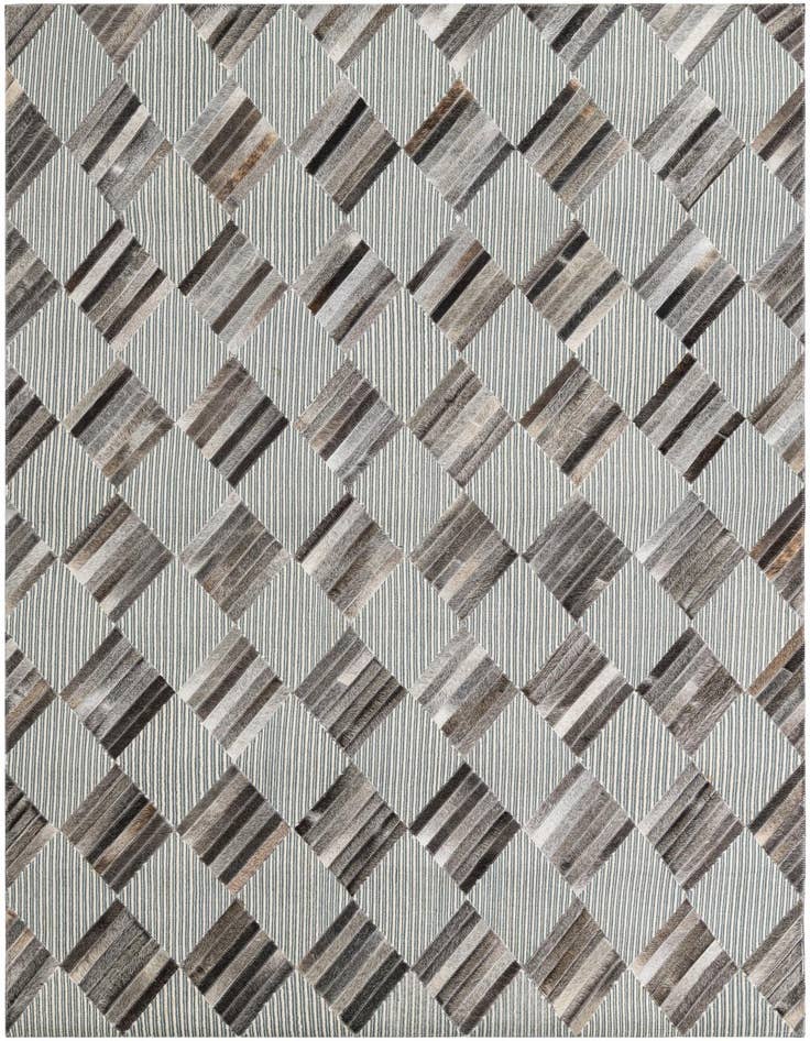 Detail image of 5' x 7' 10 Cowhide Leather Rug