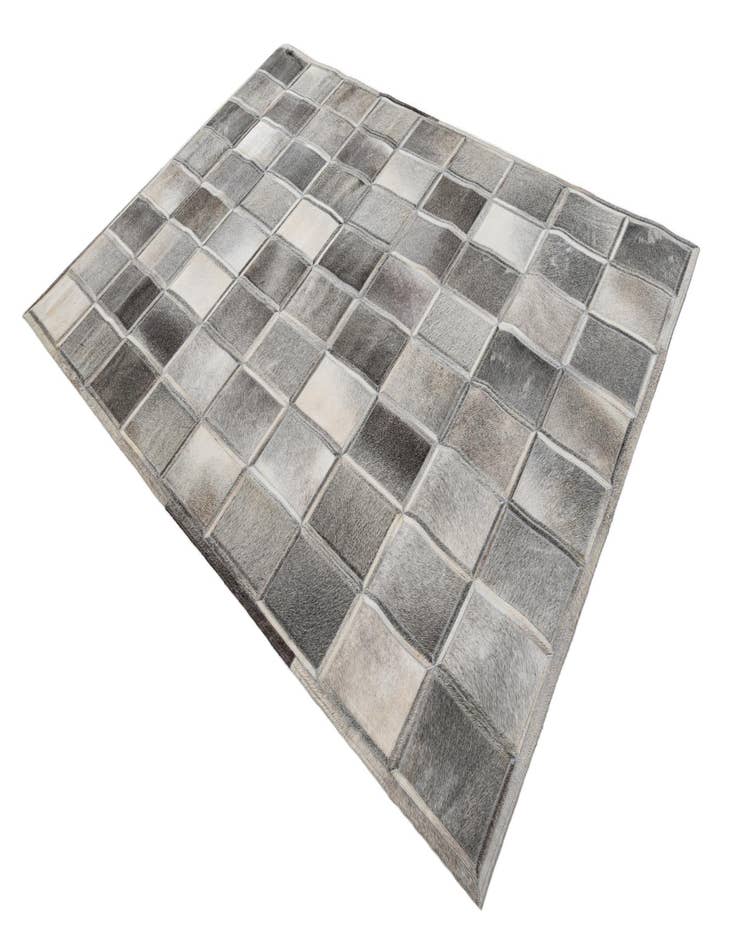 Detail image of 5' 4 x 7' 7 Cowhide Leather Rug