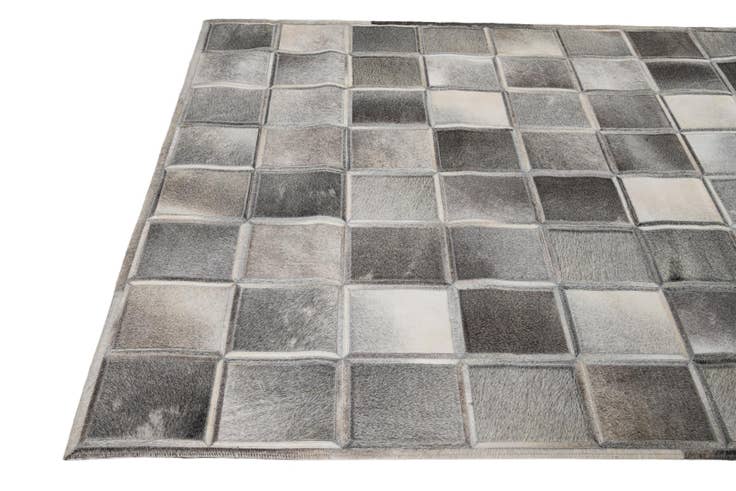 Detail image of 5' 4 x 7' 7 Cowhide Leather Rug