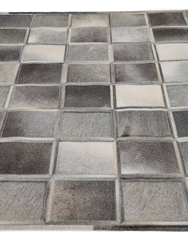 Detail image of 5' 4 x 7' 7 Cowhide Leather Rug