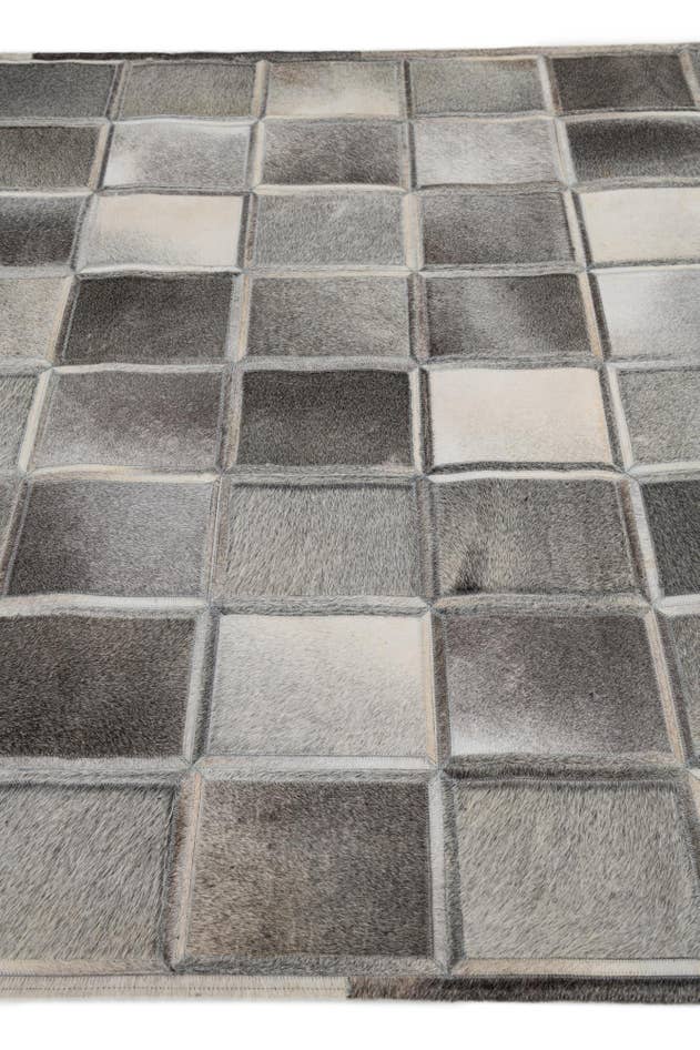 Detail image of 5' 4 x 7' 7 Cowhide Leather Rug