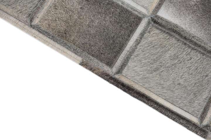 5' 4 x 7' 7 Cowhide Leather Rug