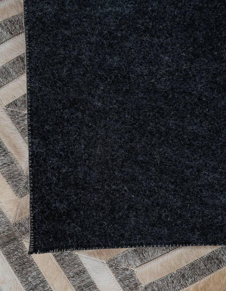 Detail image of 5' 3 x 8' Cowhide Leather Rug