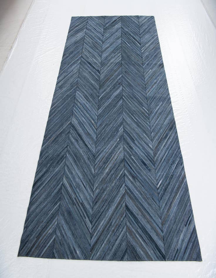 Detail image of 5' 2 x 8' Cowhide Leather Rug