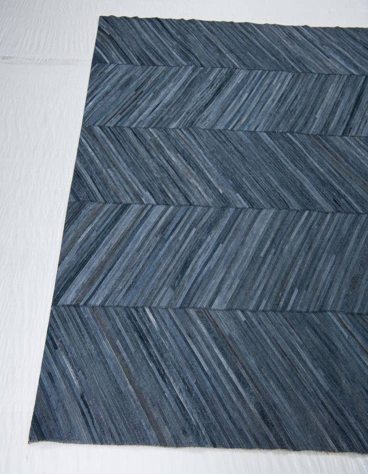 Detail image of 5' 2 x 8' Cowhide Leather Rug