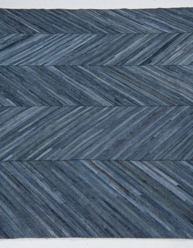 Detail image of 5' 2 x 8' Cowhide Leather Rug