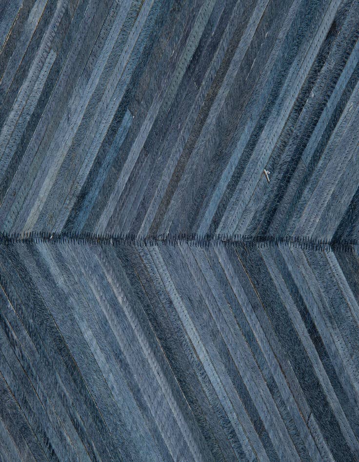 Detail image of 5' 2 x 8' Cowhide Leather Rug