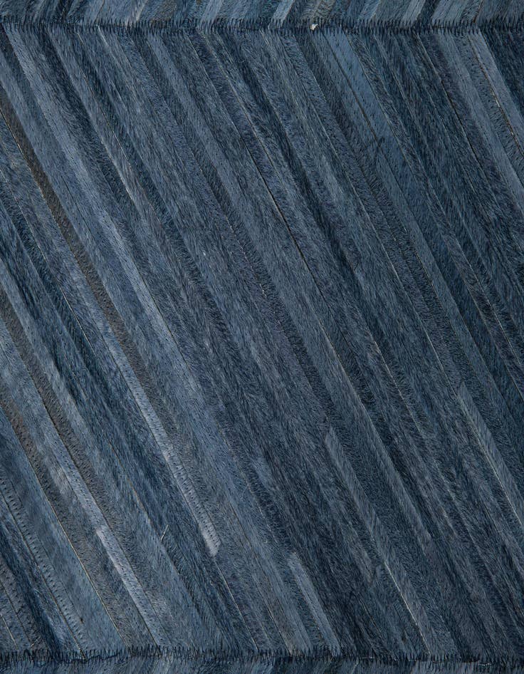 Detail image of 5' 2 x 8' Cowhide Leather Rug