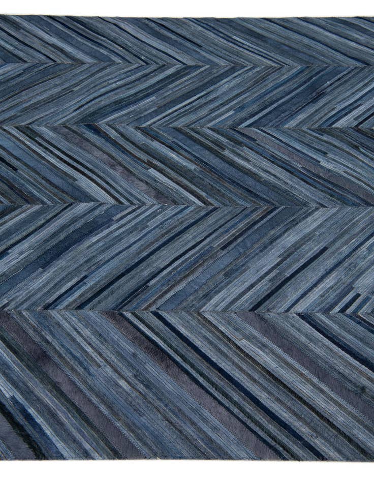 Detail image of 5' 4 x 8' Cowhide Leather Rug