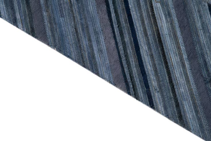 Detail image of 5' 4 x 8' Cowhide Leather Rug