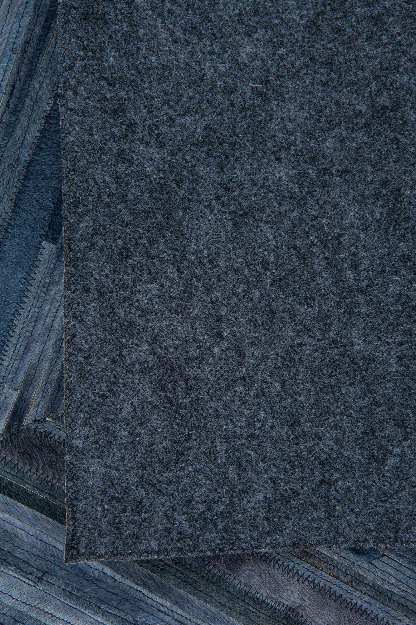 5' 4 x 8' Cowhide Leather Rug