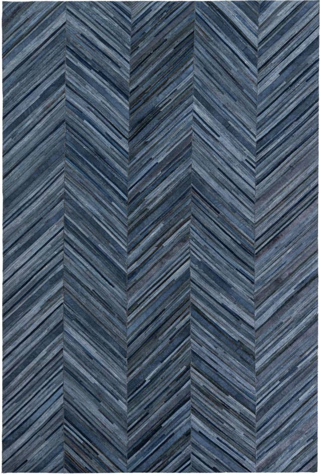Detail image of 5' 4 x 8' Cowhide Leather Rug