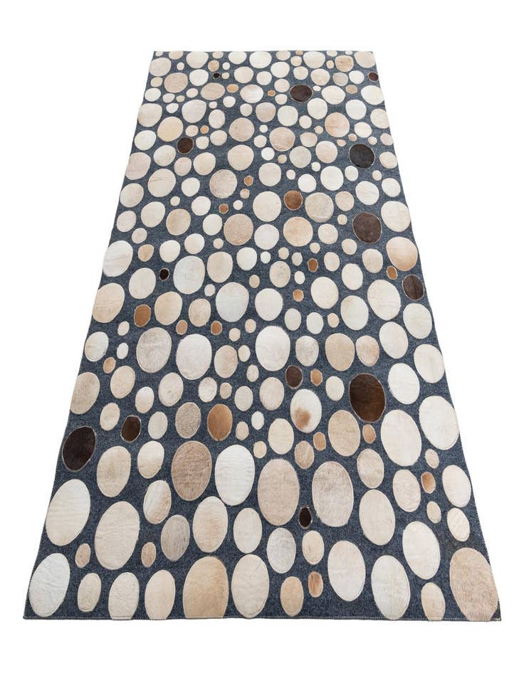 Detail image of 5' 2 x 7' 6 Cowhide Leather Rug