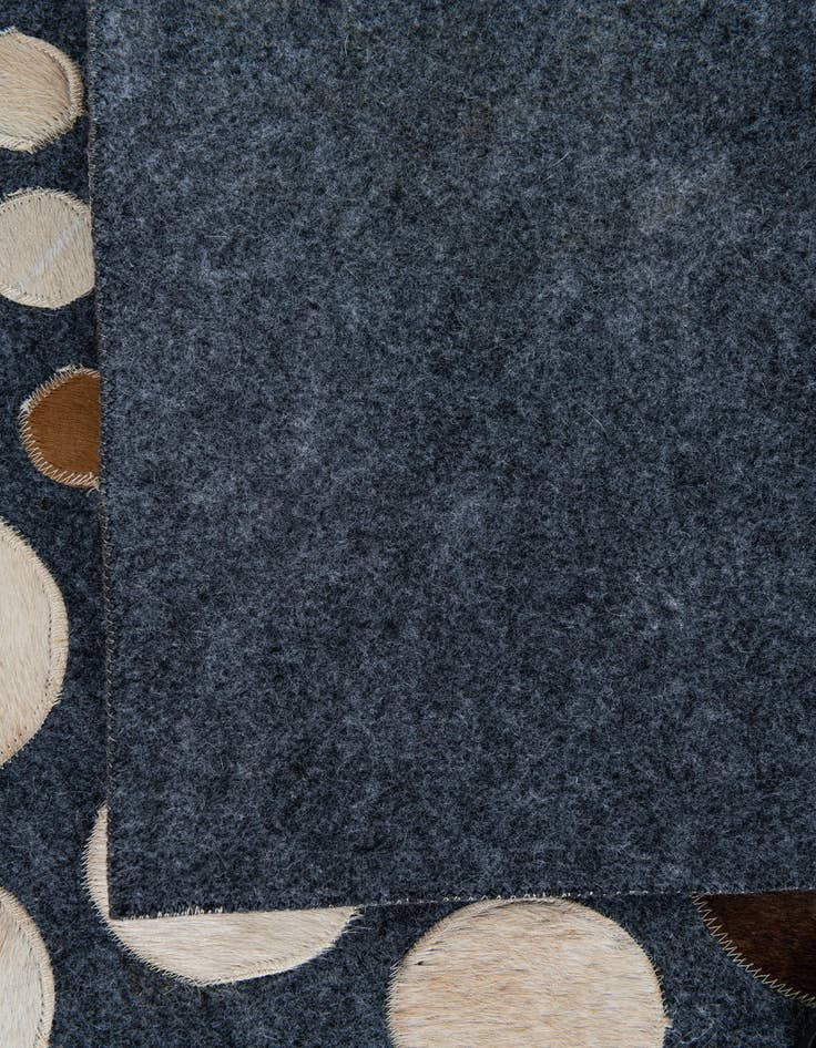 Detail image of 5' 2 x 7' 6 Cowhide Leather Rug