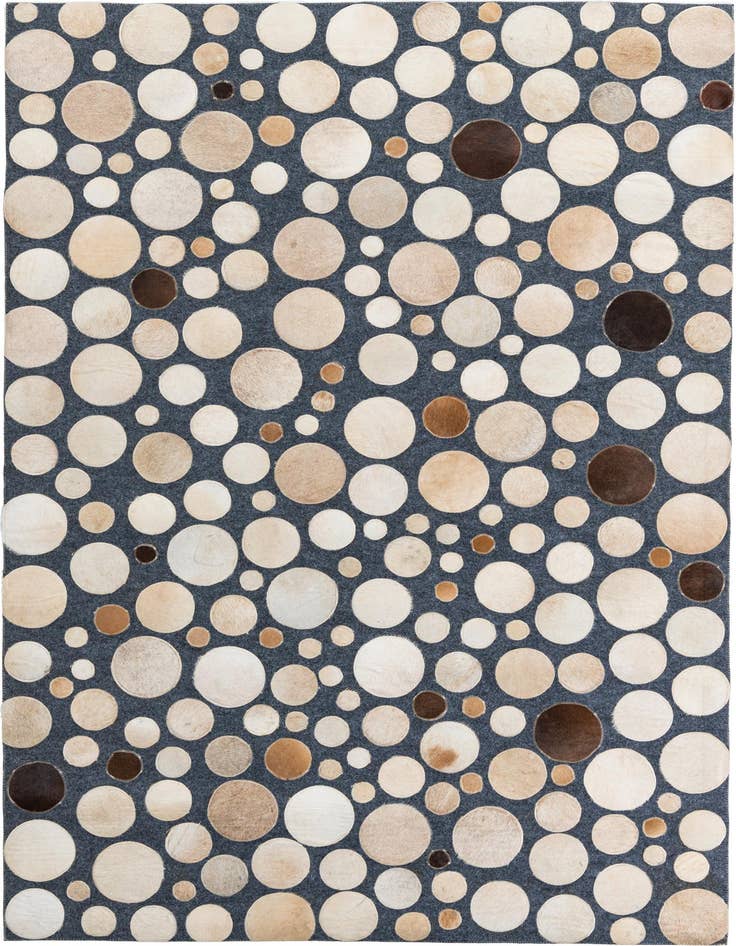 Detail image of 5' 2 x 7' 6 Cowhide Leather Rug