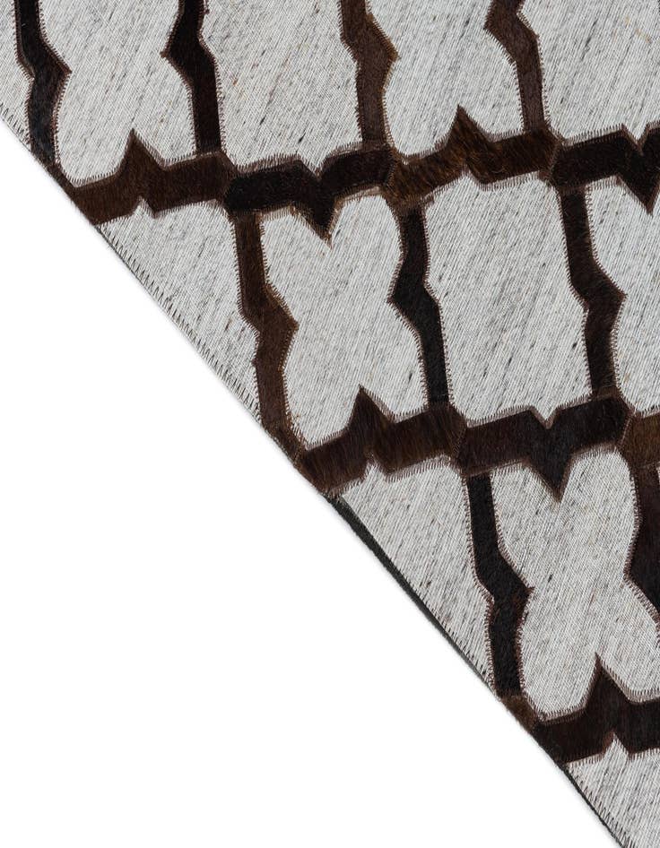 Detail image of 8' x 9' 10 Cowhide Leather Rug