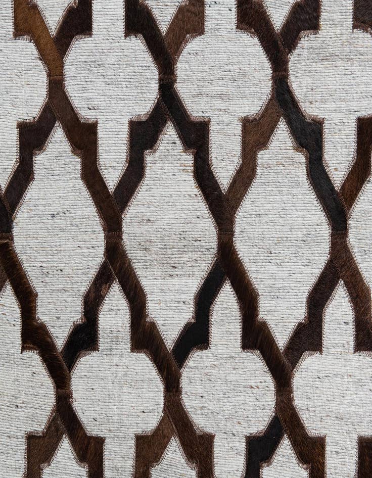 Detail image of 8' x 9' 10 Cowhide Leather Rug