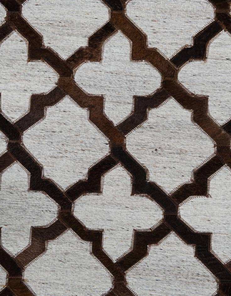 Detail image of 8' x 9' 10 Cowhide Leather Rug