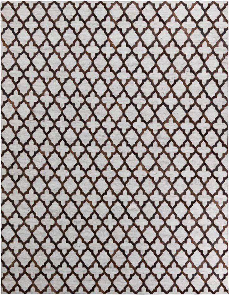 Detail image of 8' x 9' 10 Cowhide Leather Rug