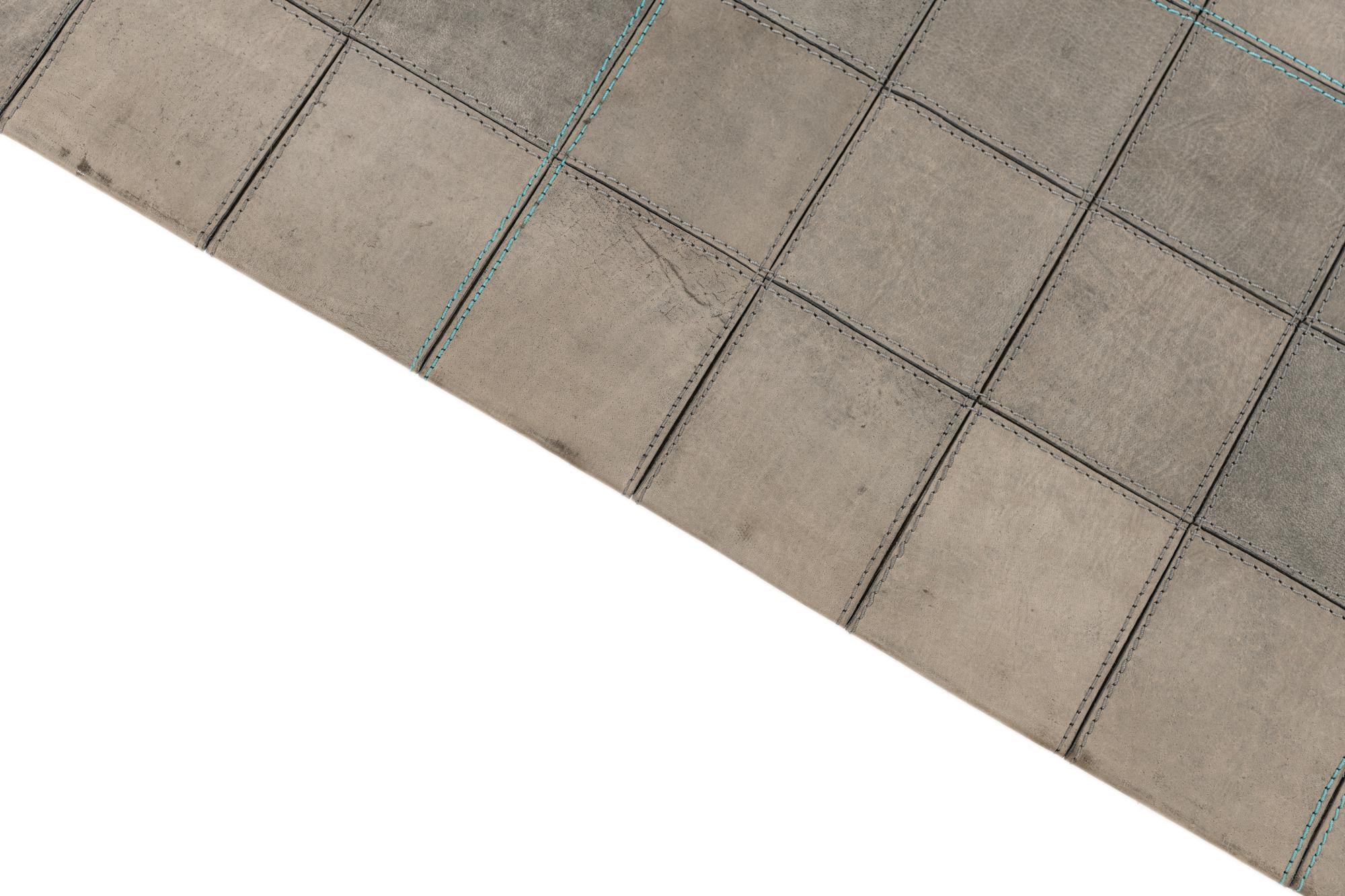 5' 1 x 7' 4 Cowhide Leather Rug