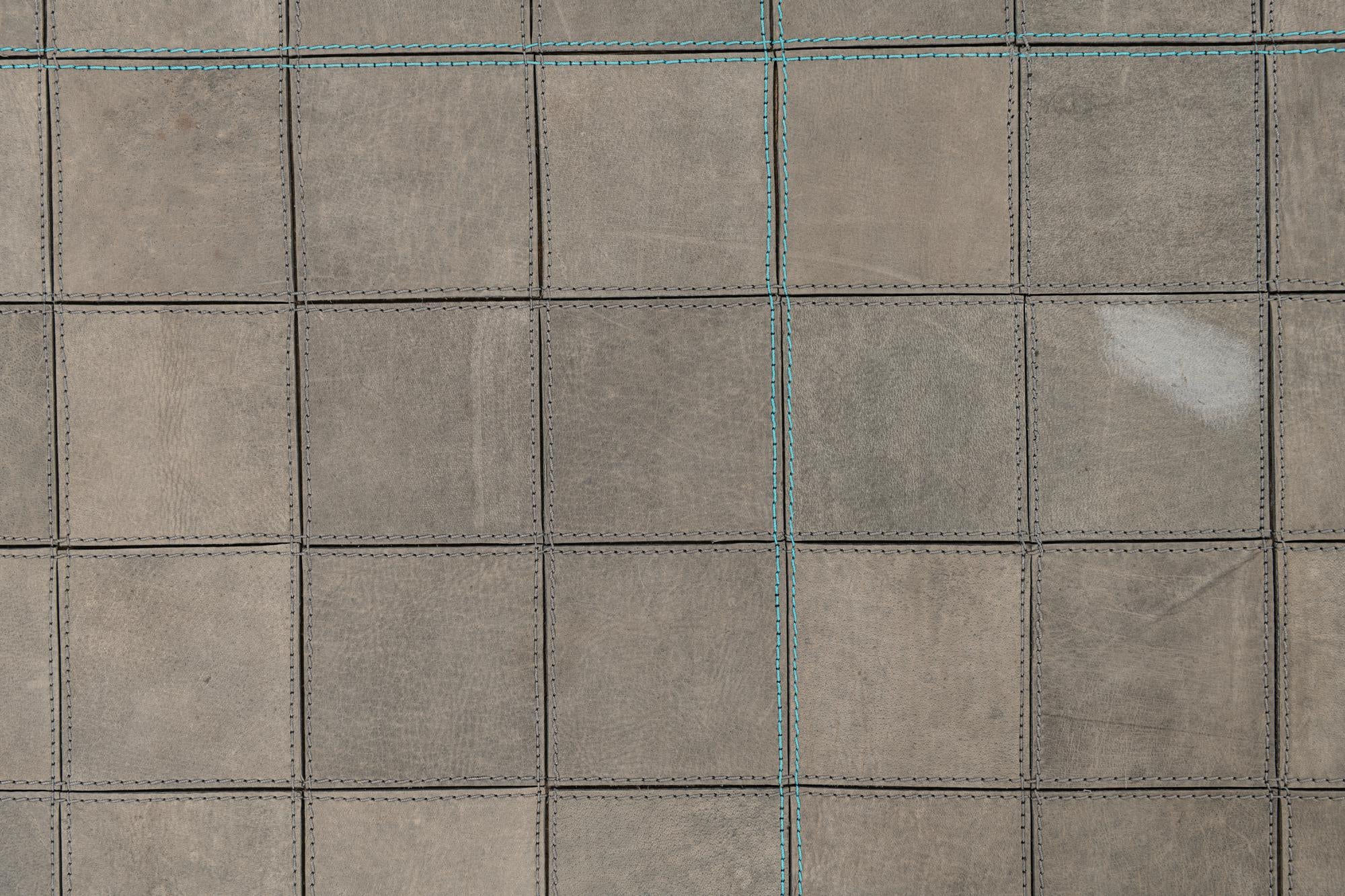 5' 1 x 7' 4 Cowhide Leather Rug