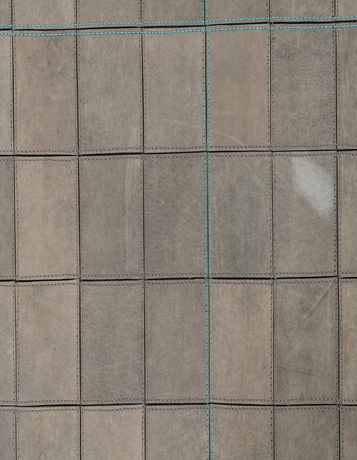 Detail image of 5' 1 x 7' 4 Cowhide Leather Rug