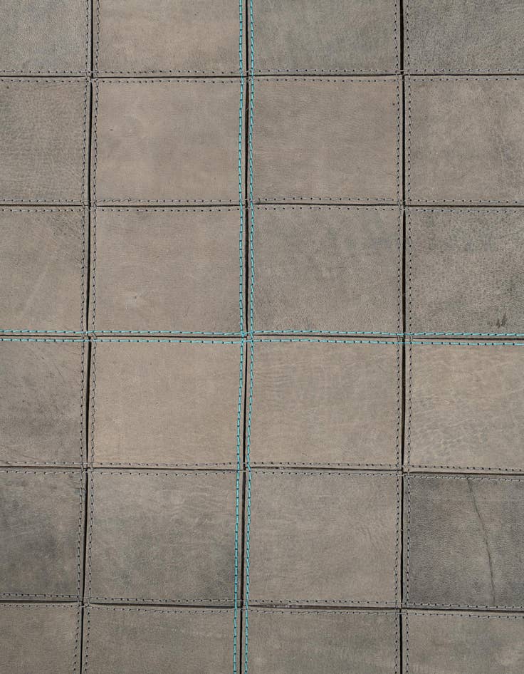 Detail image of 5' 1 x 7' 4 Cowhide Leather Rug