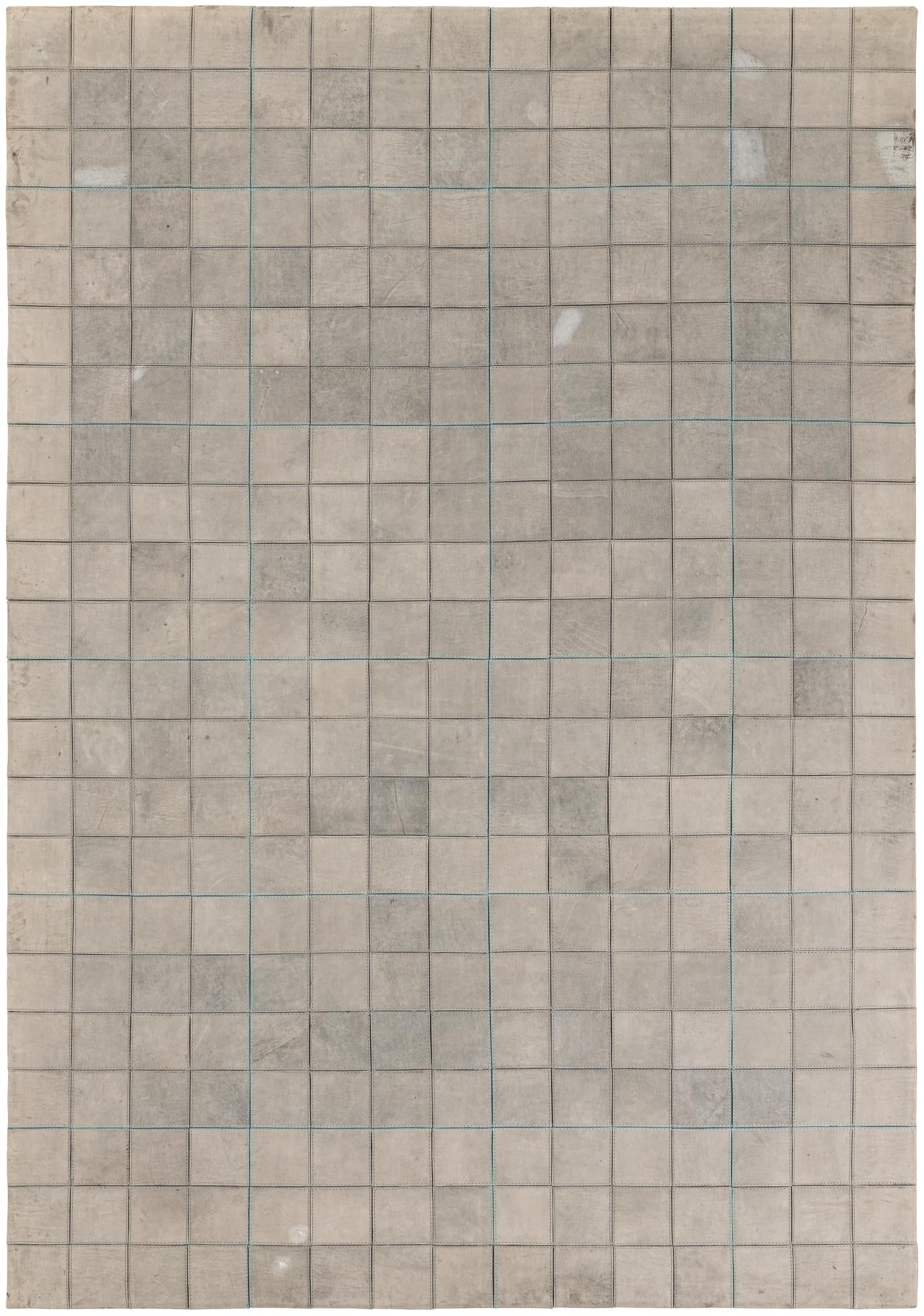 5' 1 x 7' 4 Cowhide Leather Rug