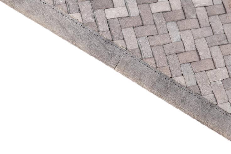 Detail image of 4' x 6' Cowhide Leather Rug