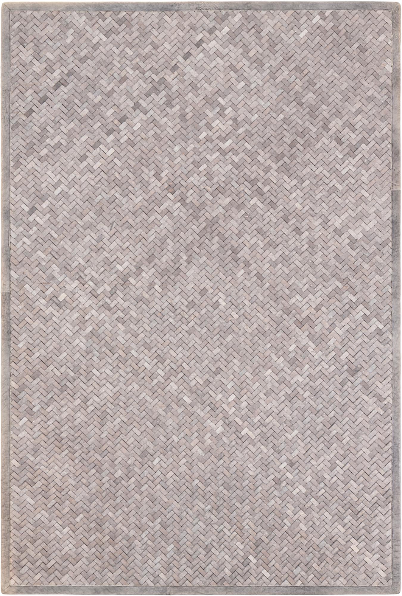 4' x 6' Cowhide Leather Rug