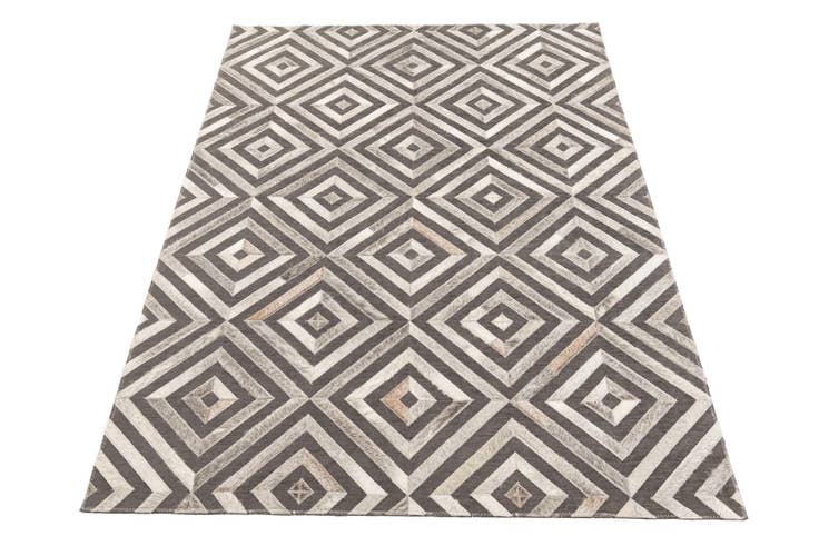 Detail image of 3' 10 x 5' 5 Cowhide Leather Rug