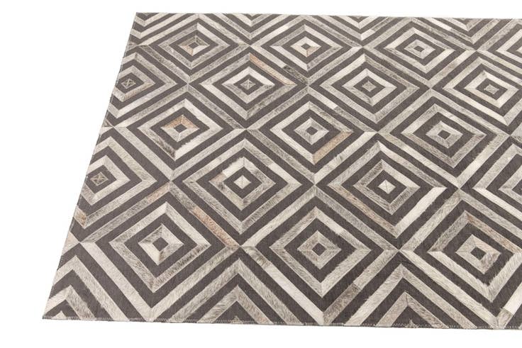 Detail image of 3' 10 x 5' 5 Cowhide Leather Rug