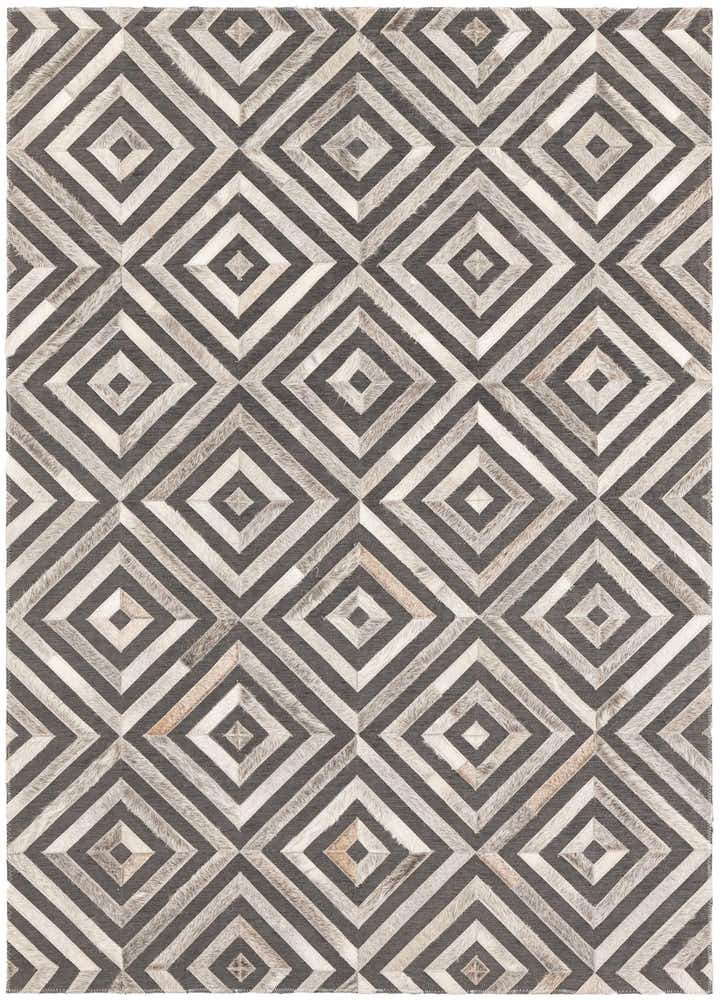 3' 10 x 5' 5 Cowhide Leather Rug