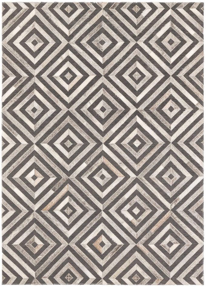 Detail image of 3' 10 x 5' 5 Cowhide Leather Rug