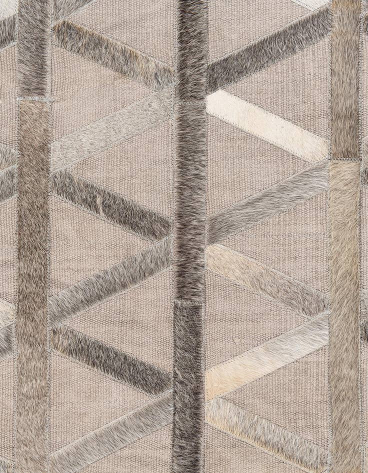 Detail image of 3' 10 x 5' 10 Cowhide Leather Rug