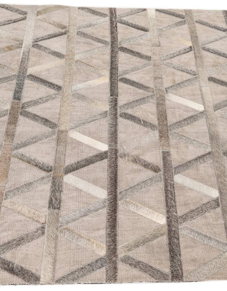 Detail image of 3' 10 x 5' 10 Cowhide Leather Rug