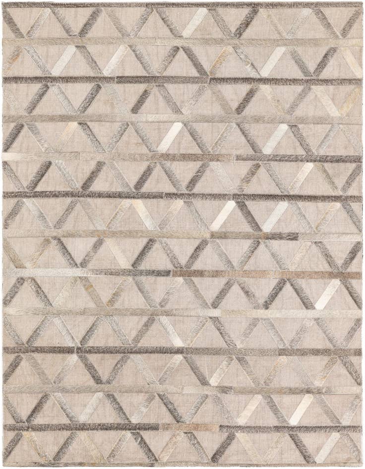 Detail image of 3' 10 x 5' 10 Cowhide Leather Rug