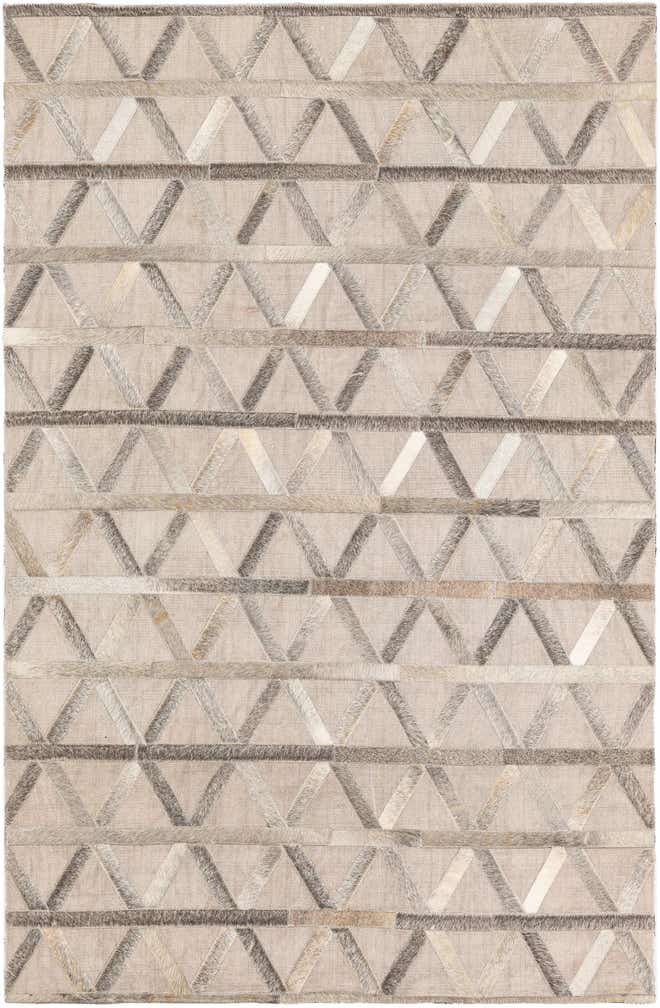 3' 10 x 5' 10 Cowhide Leather Rug