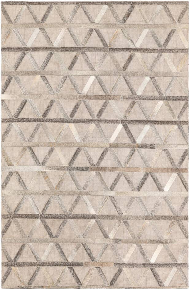 Detail image of 3' 10 x 5' 10 Cowhide Leather Rug