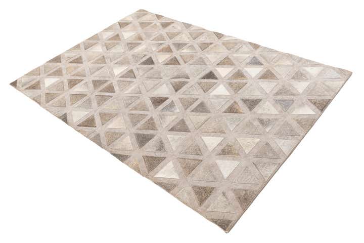 4' x 5' 10 Cowhide Leather Rug