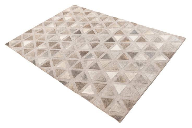 Detail image of 4' x 5' 10 Cowhide Leather Rug